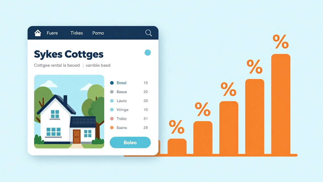 Graphic comparing flat booking fees vs percentage-based rental costs