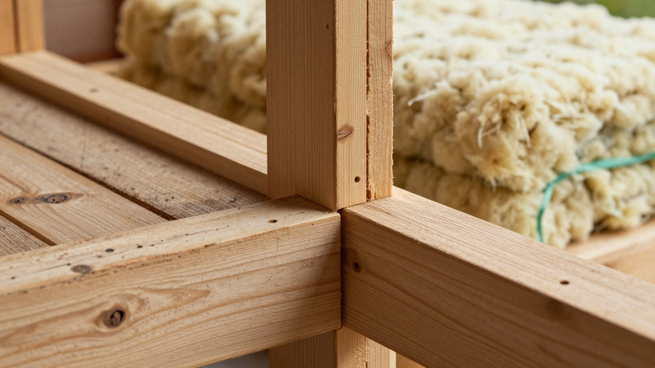 Reclaimed wood and wool insulation for eco-friendly build